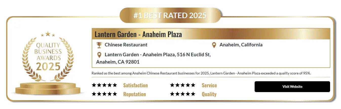 Lantern Garden – A top-rated Chinese restaurant in Anaheim, CA, serving authentic and flavorful Chinese cuisine. Known for its delicious dishes, warm ambiance, and excellent service, Lantern Garden is a favorite dining spot for locals and visitors across Orange County.